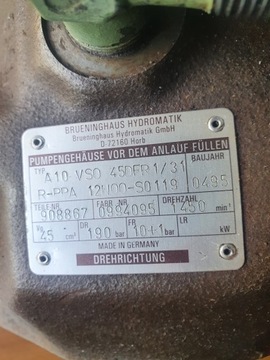 Термопластавтомат Arburg - насос Breuninghaus 45