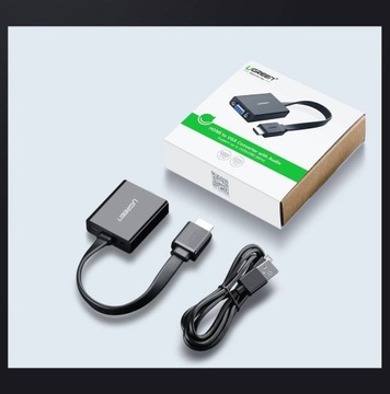 Ugreen HDMI-VGA адаптер micro USB