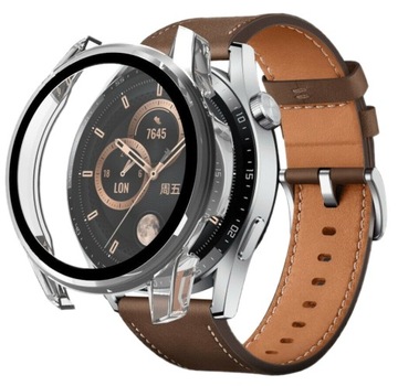 TRANSPARENTNE ETUI OCHRONNE CASE OBUDOWA + SZKŁO DO HUAWEI WATCH GT 3 42MM