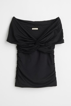 H&M 34/XS top z odkrytymi ramionami