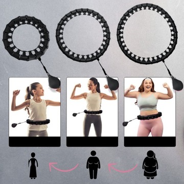 ХУЛА ХОП ДЛЯ ПОХУДЕНИЯ С Утяжеленным ХУЛАХОПОМ С ФИТНЕС ТРУБКАМИ, СКЛАДНОЙ