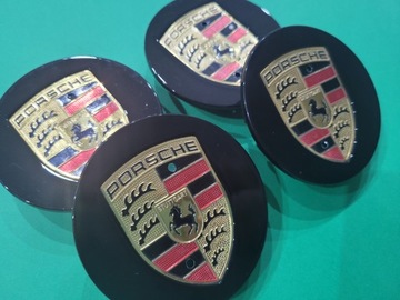 Колпаки ступиц Porsche 65 мм Черный