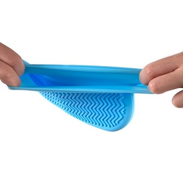 Бахилы резиновые водонепроницаемые, размер «40-44» - синие.