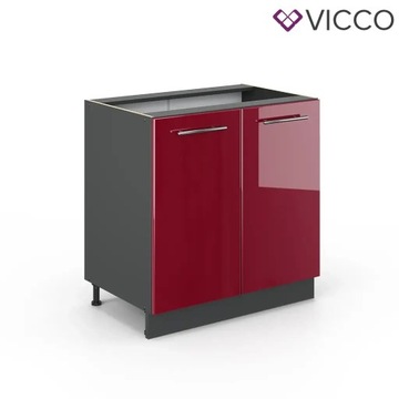 SZAFKA POD UMYWALKĘ FAME-LINE 80CM BORDO/ANTR