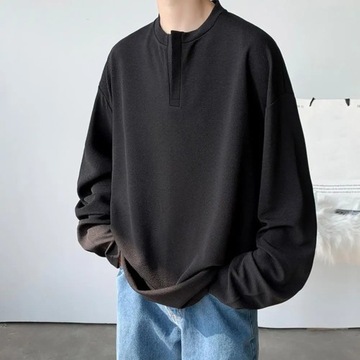 Autumn Fashion loose Sweaters Men Long Sleeve Pull