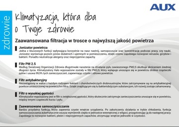 Klimatyzator AUX Halo 2.7kw R32 A++ Wi-Fi PRO