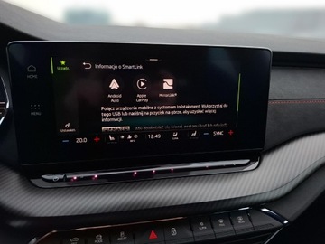 Skoda Octavia IV RS Kombi 2.0 TDI SCR 200KM 2022 Skoda Octavia RS 2.0 TDI / 200KM, 4x4 DSG, LED Mat, zdjęcie 21