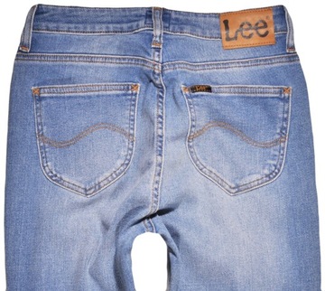 LEE spodnie HIGH WAIST skinny BLUE jeans SCARLETT HIGH _ W30 L31