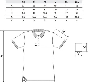 MALFINI COTTON 213 BAWEŁNIANA PRZEWIEWNA koszulka damska polo bluzka XL