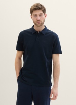 Tom Tailor Basic Polo With Contrast - Dark Blue