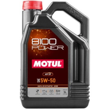 MOTUL 8100 POWER 5W50 5L SPORT ESTER 100% SYNTETYK 2024 r