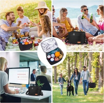 СУМКА ДЛЯ ОБЕДА THERMAL TRAVEL, ВОДОНЕПРОНИЦАЕМАЯ, ЧЕРНАЯ, 15 Л