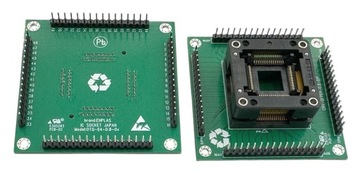 Płytka adapter uniwersalny QFP64 TQFP64 0.8mm 14x14mm ZIF MC68HC908 ATmega