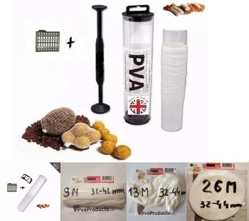 ПЛОТНАЯ СЕТКА ПВА ДЛЯ ТУННЕЛЯ 35–44 мм x 27 метров. ПРИНАДЛЕЖНОСТИ + блистер с пробками.