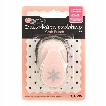 DZIURKACZ OZDOBNY 1,6CM ŚNIEŻYNKA 059 DPCRAFT