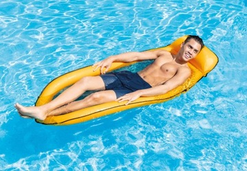 Охлаждающий матрас с сеткой - Intex желтый