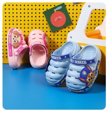 Детские шлепанцы PAW PATROL, сандали CHASE, крокодилы детские, для бассейна