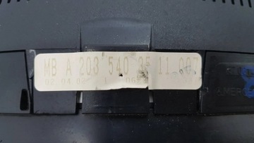 MERCEDES C TŘÍDA W203 PŘÍSTROJOVÁ DESKA BUDÍKY EU PB BENZÍN