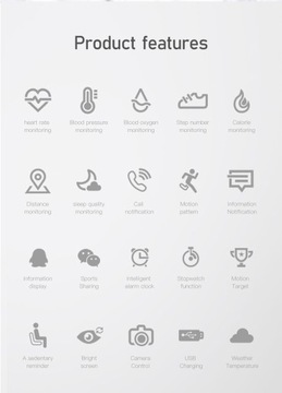 Фитнес-трекер Спортивный смарт-браслет Водонепроницаемый