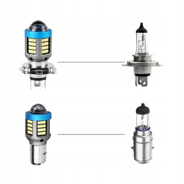 СВЕТОДИОДНАЯ ЛАМПОЧКА ДЛЯ МОТОЦИКЛА H4, АЛЮМИНИЕВЫЙ СПЛАВ