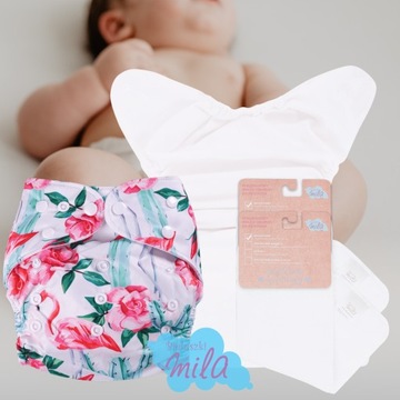 PIELUSZKA dla Dziewczynki PUL Wielorazowa z KIESZONKĄ + 1 WKŁAD PUL GRATIS