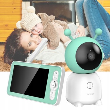 ЭЛЕКТРОННАЯ ПОВОРОТНАЯ КАМЕРА «НЯНЯ» 5 ДЮЙМОВ, WIFI, 2K, 4×Zoom HD, С НОЧНИКОМ