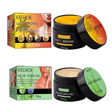 2pcs Brown Tanning Gel & Aloe Vera Gel Set