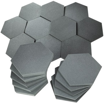 AKUSTYCZNA PIANKA WYGŁUSZAJĄCA HEXAGON PANEL 10szt sześciokąt pokój gracza