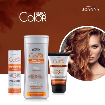 Joanna Ultra Color кондиционер-краситель оттенки красного Copper Shades 100г