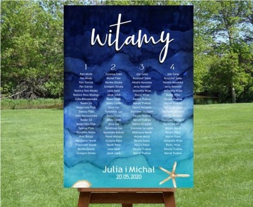 План свадебного стола для гостей 65x100 НОВИНКА