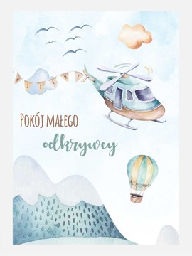 Plakat 50x70 na ścianę dla dzieci dużo wzorów