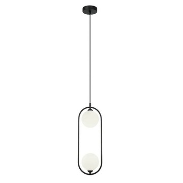 Lampa sufitowa wisząca LUPUS 2 czarna żyrandol