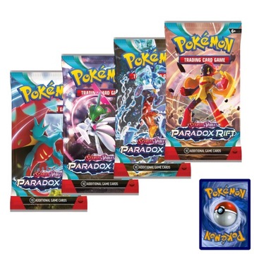 KARTY POKEMON - ZESTAW 40 KART PARADOX RIFT KOLEKCJONERSKICH POKEMON TCG