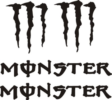 Наклейки на шлем MONSTER Claws 210B РАЗНЫХ ЦВЕТОВ