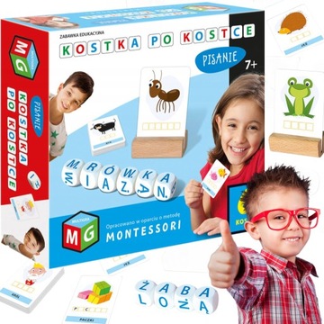 KOSTKA PO KOSTCE. PISANIE 6 KOSTEK Multigra – ZABAWKA EDUKACYJNA MONTESSORI