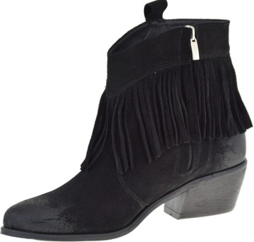 ЖЕНСКИЕ БОТИНКИ ИЗ НУБУКОВОЙ КОЖИ ЧЕРНЫЕ 1452 НОВИНКА 41