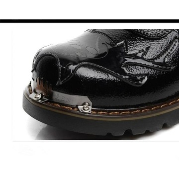 Мужские военные ботинки, мотоциклетные ботинки из натуральной кожи, мужские ботинки в стиле панк, теплые