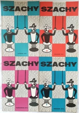 Miesięcznik SZACHY 4 numery 1973