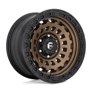 Fuel 1PC D634 ZEPHYR 20x9 5x127 ET1 MATTE BRONZE BLACK BEAD RING