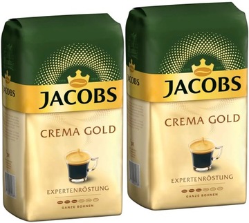 Kawa ziarnista JACOBS CREMA GOLD 2x 1kg