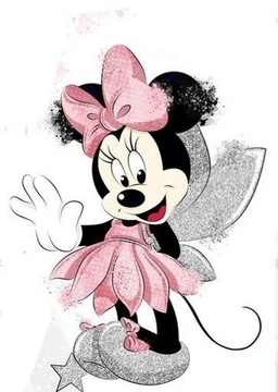 Wydruk na tort masa cukrowa MYSZKA MINNIE