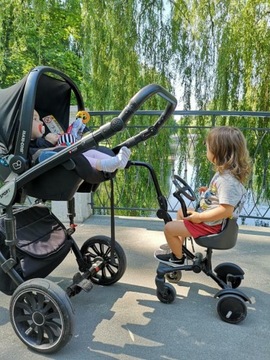 ДОПОЛНИТЕЛЬНАЯ КОЛЯСКА SIDE RIDER + ПОДУШКА МЕДВЕДЬ