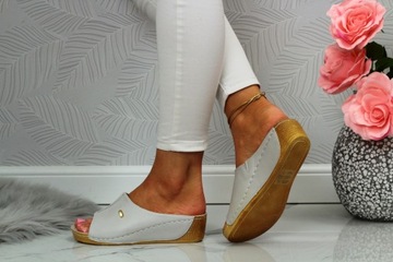 ТАПОЧКИ ЖЕНСКИЕ ПРОФИЛЬНЫЕ ТАПОЧКИ, ПОЛЬСКАЯ КОЖА