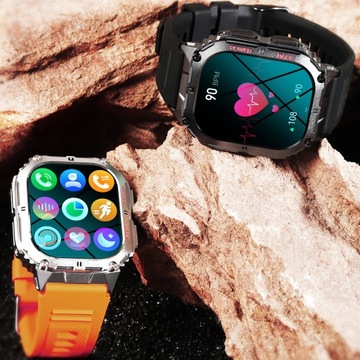 SMARTWATCH ZEGAREK MĘSKI MENU POLSKIE SPORT PULS ROZMOWY SMART WATCH AMOLED