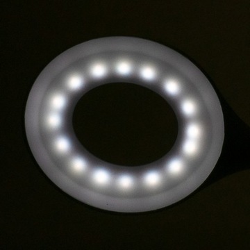 Настольная лампа Ring LED в виде змеи, белая