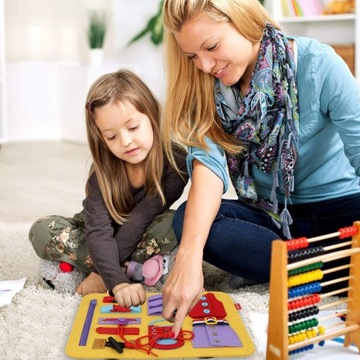 Zabawka edukacyjna mata manipulacyjna Montessori