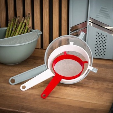 Кухонное ситечко для просеивающей фильтрации Altom Design, белое, 18 см