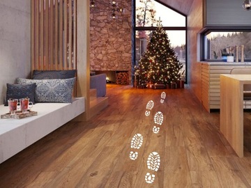 Наклейка Следы обуви Санты Новогоднее украшение