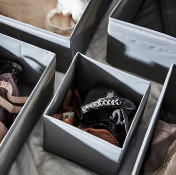 НАБОР ОРГАНИЗАТОР ИКЕА СКУББ ИЗ 6 КОНТЕЙНЕРОВ ДЛЯ ГАРДЕРОБА.