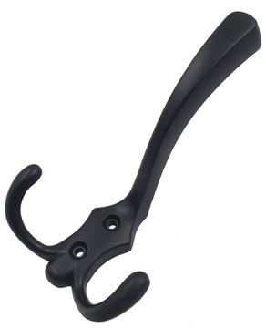 Wieszak meblowy potrójny W003 CZARNY